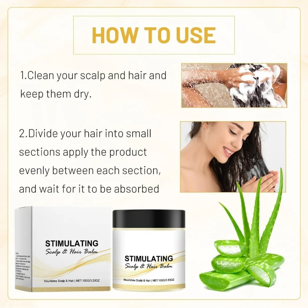2 PCS Stimulating Scalp and Hair Balm - Picture 7 of 8
